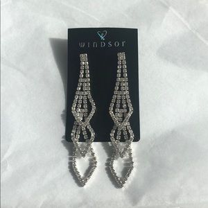 Rhinestone earrings